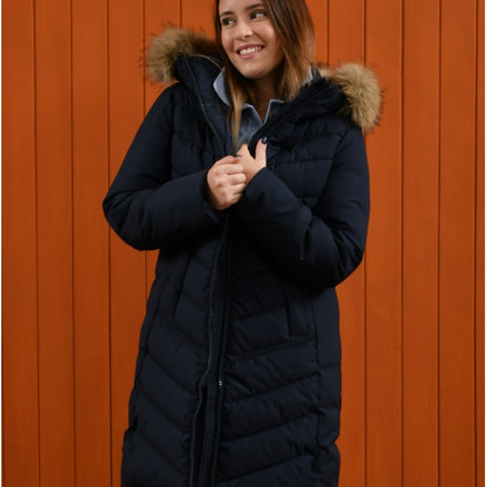 Parka com capuz removível